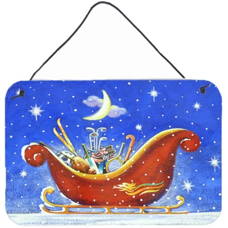 Carolines Treasures Christmas Santas Sleigh by Roy Avis Wall or Door Hanging Prints ARA0143DS812